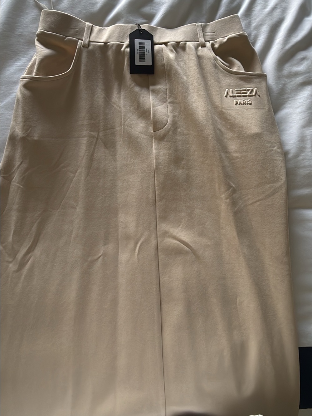 Beige Aleeza Paris NWT L “Elara” Casual Skirt - Picture 4 of 8